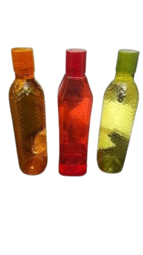 Freeze Water Bottle - Plastic, 1L Capacity, Multicolor, Round Shape | Pure Hygienic, Textured Design, Screw Cap Sealing