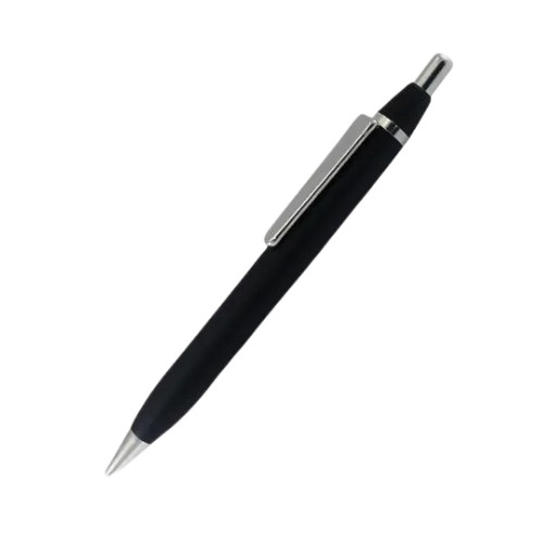 Metal Writing Ball Pen - 6 Inch , Sleek Black Design with Durable Metal Body, Excellent Grip, Refillable Eco-Friendly Ink Flow