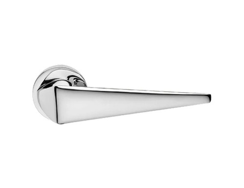 Mortise Door Handle - Polished Finish Brass and Stainless Steel Construction | Silver Color Suitable for Home Hotels Offices Ideal for Door Fitting