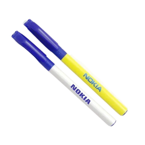 Nokia Plastic Ball Pen - 8 Inch, Yellow and White | Durable Plastic, Smooth Ink Flow, Ergonomic Grip, Ideal for Giveaways