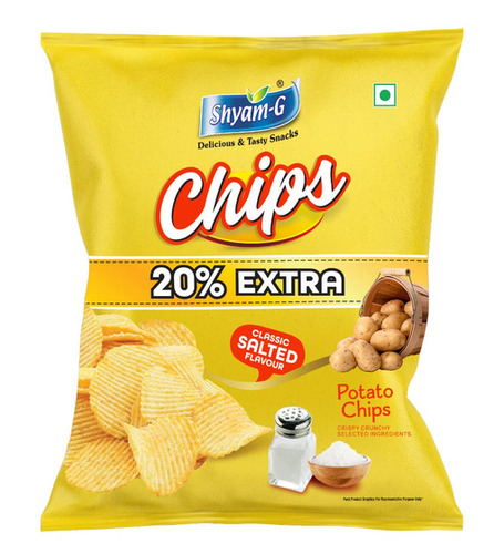 Shyam G Classic Salted Chips - Crispy Vegetarian Fried Chips | Classic Salted Flavor, Crunchy Taste