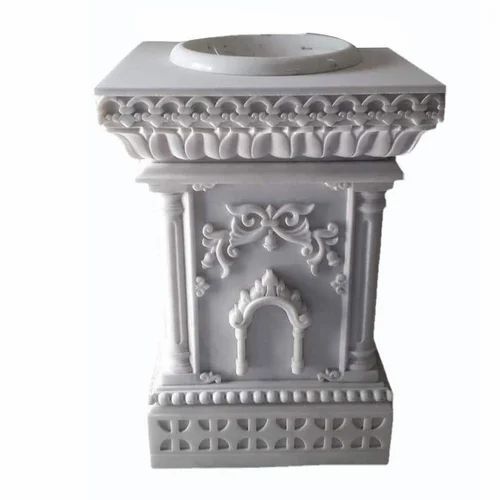 Worship Marble Tulsi Stand