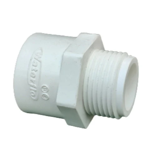 1/2inch Waterflo UPVC MTA - White Round Adapter , MTA Type with Flange Connection , Durable for Plumbing Applications