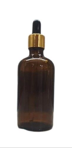 Amber Glass Bottle - 100ML | Lightweight Design, Plain Pattern, Quality Tested, True Value for Money