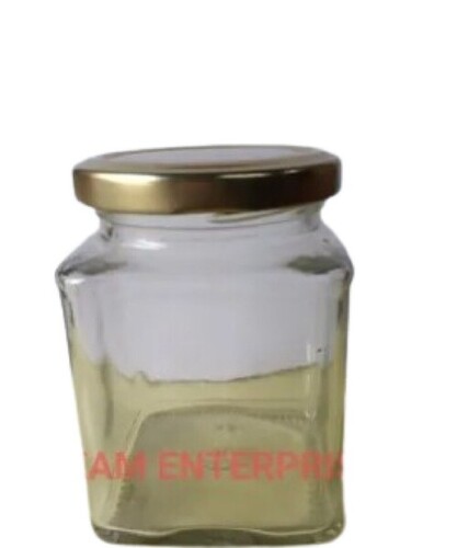 250 ML Square Glass Jars - Glass Material, 250 ml Size, Transparent Color | Leak Resistant, Pocket Friendly, Solid Structure for Storage
