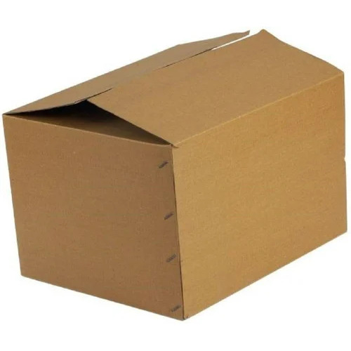 Virgin Kraft Paper 3 Ply Regular Slotted Container - 12X8X6 Inch, Moisture Proof, Brown Color, Customizable Style & Size, Embossed Finish