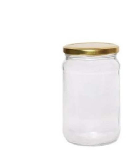 720 Ml Koena Round Glass Jar - Glass Material 720 ml Size Transparent Color | Lightweight Design Solid Structure Quality-Tested Storage Solution