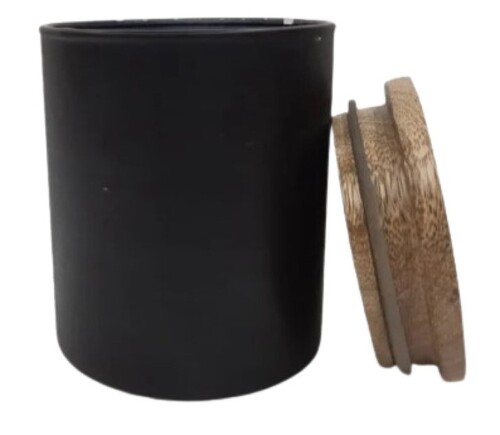 Black Glass Storage Jar - Customized Size, Plain Pattern | Easy to Clean, Solid Structure, Quality Tested