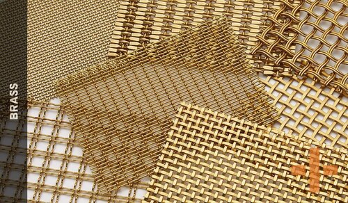 Brass Wire Mesh - 100mm to 520mm Width, 10 to 200 Meter Roll Length | High-Temperature Resistance up to 2000A F, Mill Finish Surface, Ideal for Agricultural and Industrial Applications