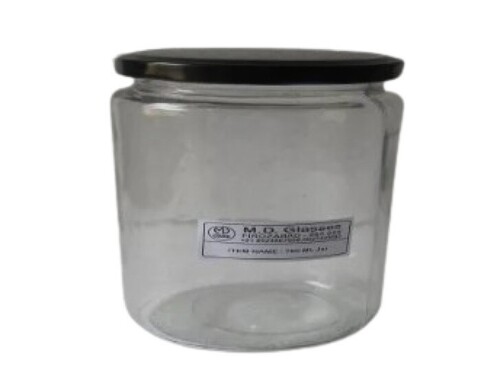 Clear Salsa Glass Jar - Transparent Glass, Customizable Size | Leak-Resistant, Solid Structure, Plain Pattern, Quality Tested