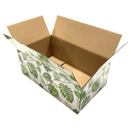 Corrugated Packaging Boxes - Virgin Kraft Paper, 2 Ply, Biodegradable , Glossy Surface Finish, Multicolor Lithography Printing, Foil Stamping, Customized Style, Size, Shape, Color