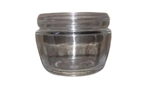 Cosmetic Glass Jar - Glass, Custom Size, Transparent | New, Plain Pattern, Leak Resistant, Pocket Friendly