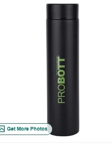 Drinking Water Bottle - Black, Customize Size | New, Plain Design, Easy to Carry, Timely Delivery