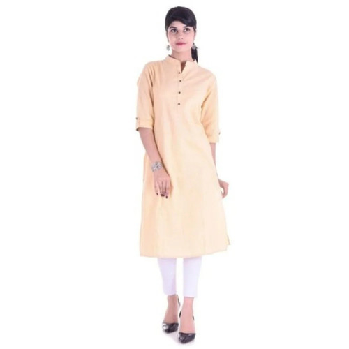 Ladies Plain Kurtis - Color: Gray