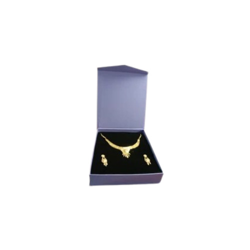 Magnetic Necklace Box - Cardboard, Rectangular, Matte Finish, Waste Based Liners | Bio-degradable, Perfect for Gifts and Jewelry Storage