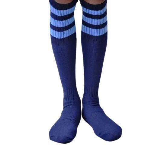 Mens Football Premium Socks - Lightweight Moisture-Wicking, Blue Color, Versatile Use | Durable Fit, Anti-Wrinkle, High Design, All-Season Comfort