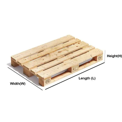 Non Reversible Four Way Wooden Pallet - Dimension (L*W*H): 1