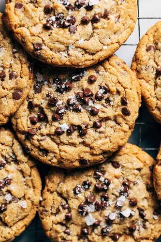 Peanut Butter Chocolate Cookies - Gluten Free, Low-Carb | Soft and Chewy Texture, Decadent Chocolate Chip Inclusions, High in Protein