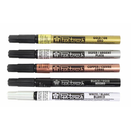 Permanent Marker Extra Fine Point - Plastic, Round Shape | Rich Opaque Effect on Papers & Non-Porous Surfaces, Low-Odor, Xylene-Free, ACMI Non-Toxic