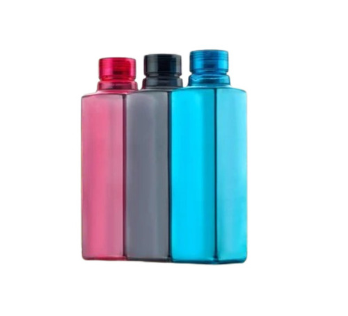 Pet Fridge Water Bottle - 1000 mL Round Shape Multicolor & Screw Cap Design