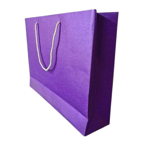 Purple Color Paper Shopping Bag