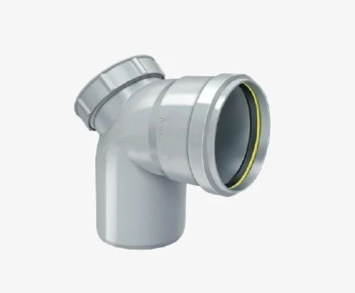 PVC SWR Door Bend 87.5' - 110mm Elbow 75mm Diameter Grey PVC | Round Shape Female Connection Ring Fit for Efficient Drainage