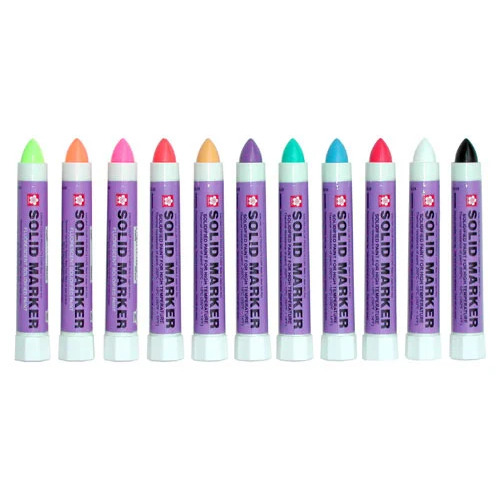 Sakura Solid Marker - Versatile Multi-Surface Formula, Permanent Quick-Drying Ink in 8 Bold Colors | Non-Flammable, Water-Resistant, Writes Upside Down & Under Water