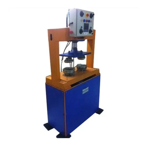 Semi Automatic Paper Plate Machine - Mild Steel, 50 Pieces/Min, Double Die | Color Coated Finish, Human Machine Interface, 220 Voltage, 1 Year Warranty