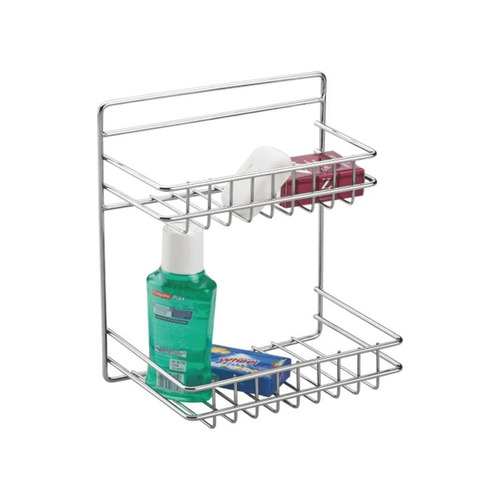 Stainless Steel Detergent Rack - Polished Finish , Modern Design, Durable, Eco-Friendly, Rust Free, Crafted for Home & Hotel Use
