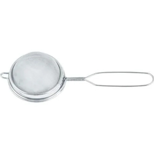 Stainless Steel Tea Strainer - Glossy Finish, Crack Proof Design | Easy to Use, Circular Shape for Hotel and Home