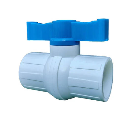 Welco UPVC Ball Valve (Short Handle) - Durable UPVC Material, Compact Design, Resistant to Corrosion, Tight Seal for Leak Prevention, Ideal for Water Flow Control