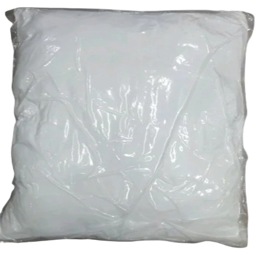 White Plain Bed Pillows - Cotton Foam Filling, 30 x 60 cm Size | Plain Dyed Cover, Woven Style, Hand Wash Care