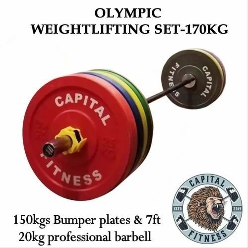 170kg Olympic Weightlifting Plate Set