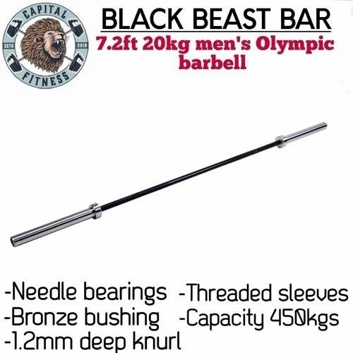 20kg Black Beast Olympic Mens Barbell