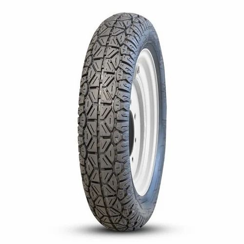 4PR Motorcycle Tyres - Rubber, 90mm Width, Black, 12 Inch Rim Diameter, Solid Radial Tire