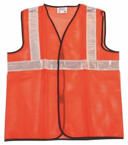 Ap-101 Abrigo Reflective Safety Vest - Polyester, Medium Size, Orange Color | Sleeveless, Long Lasting, Suitable for All Seasons
