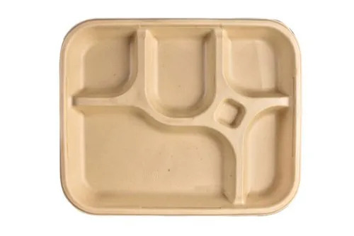 Biodegradable Plate - Color: Brown