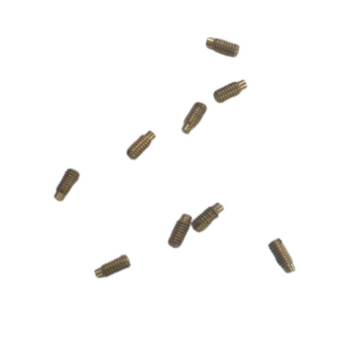 Brass Grub Screw - 10mm, Polished Golden Finish | Corrosion-Resistant, Durable for Precision Fastening