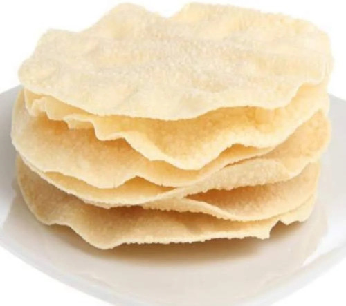 Crispy Round Appalam Papad - Vegetarian, Salty Flavor | Perfect For Adults, Children, And Old-aged