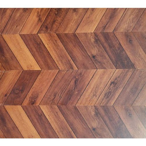 Decorative Laminated Wooden Flooring - Color: Brown