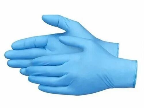 Nitrile Hand Gloves - 6 Inch Sterile, Blue Medical Gloves with Easy to Use and Comfortable Full Finger Design