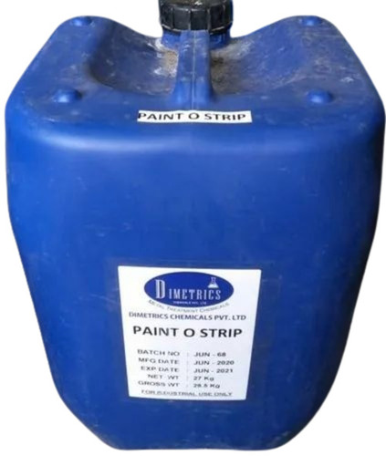 Dimetrics Paint O Strip - 27 KG Liquid Paint Remover | Industrial Application, 99% Purity, Room Temperature Storage