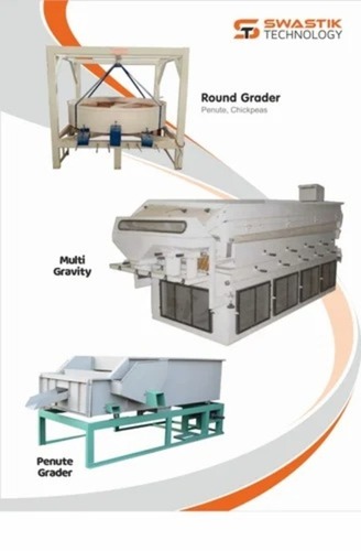 Peanut Seed Grader - Cast Iron, 400 kg/hr Capacity, 5 HP Motor Power, Automatic Operation | Lower Energy Consumption, High Efficiency, White Finish, Warranty Included