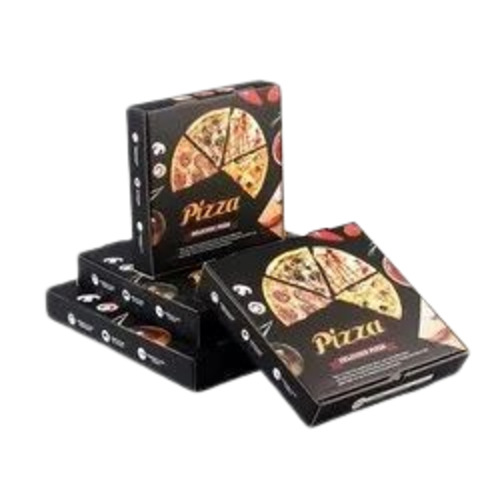 Printed Pizza Packaging Box - Single Wall 3 Ply, Square Shape, Standard & Customized Design