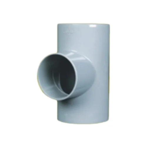 PVC Reducing Tee - PVC Material, Size Options 75X63 to 110X75, White Color, Leak Proof and Durable Design | Box of 24 NOS