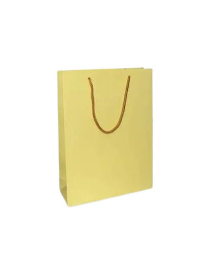 Rope Handle Paper Carry Bags - 8x11x3 Inches, Ivory Color, 200 GSM, Biodegradable and Moisture Proof, 2kg Max Load