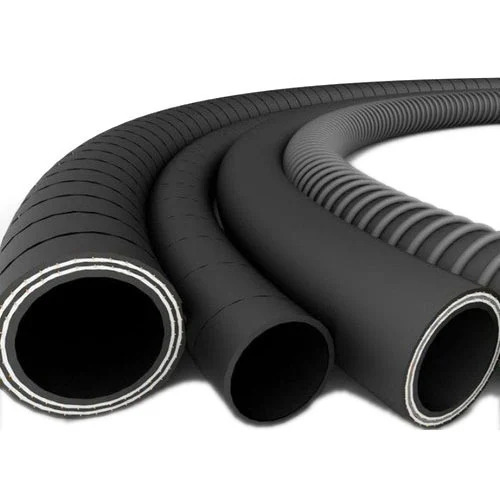 Rubber Hose Pipe - Rubber Material, 1-2 Inch Size, 30 Feet Length, Black Color | Round Shape, New Production Quality