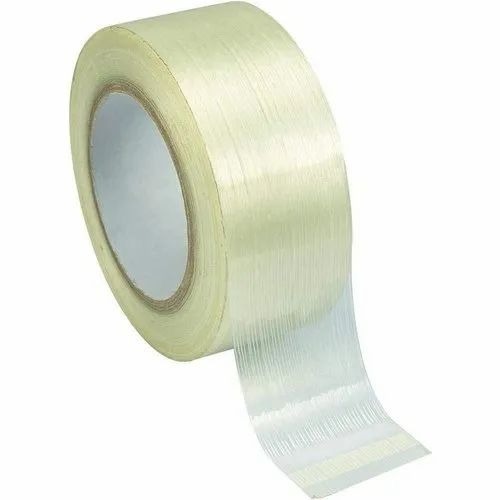 BOPP Self Adhesive Tape - 100m Length, 40 Micron Thickness, White Color | Permanent Adhesive, Single Side Use, Industrial Tape