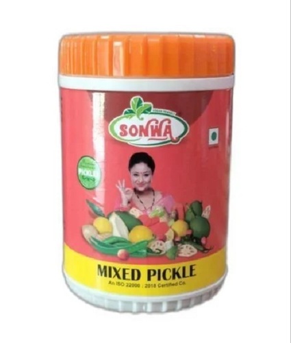 Sonwa Mixed Pickles - Mustard Oil Preserved, Spicy Flavor, Salty & Delicious Taste | Tasty Oil-Based Pickle, Perfect for Adding Zest to Meals