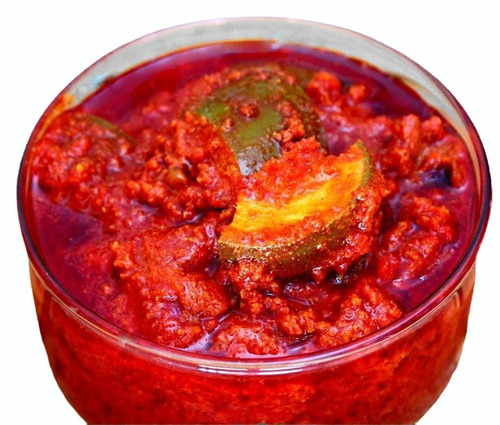 Spicy Mango Vegetable Pickle - Mustard Oil Infused, Vegan Delicacy | Tasty, Delicious, Salty & Spicy Pickle with Authentic Indian Flavor